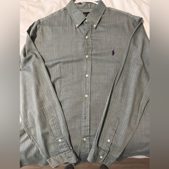 Ralph Lauren Other - RALPH LAUREN Herringbone Oxford Long Sleeve Button down Shirt - large